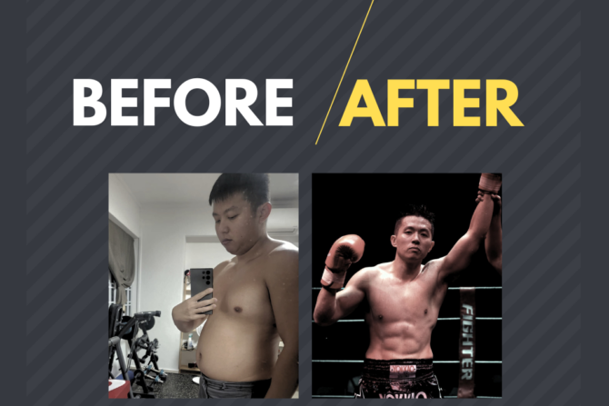 Befor & After Muay Thai